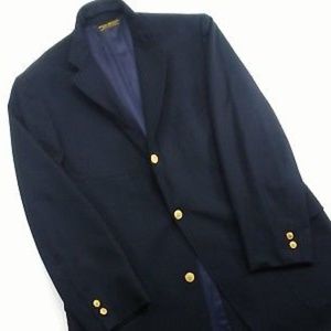 Brooks Brothers Navy Blazer Wool 3 roll 2 44L